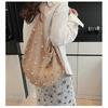 Hollow Out Single Shoulder Knitted Beach Bag Women's Colorful Large Capacity Tote for Seaside Holiday Pool Parties