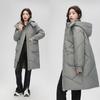 Parka invernale da donna con cappuccio, giacche spesse e calde, imbottite in cotone, cappotti lunghi casual, parka, abbigliamento esterno largo