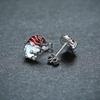 Cute Santa Claus Stud Earrings, Fashionable Design Earrings For Women, Love Heart-Shaped Christmas Matching Jewelry.