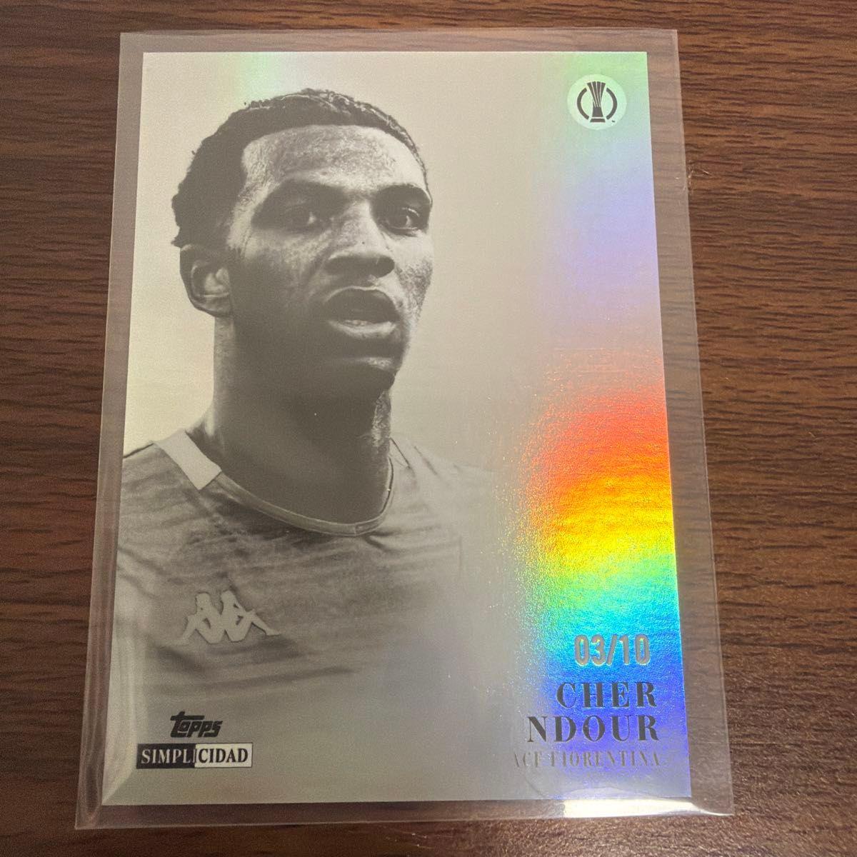 Used Topps SIMPLICIDAD CHER NDOUR 03/10 Soccer Card