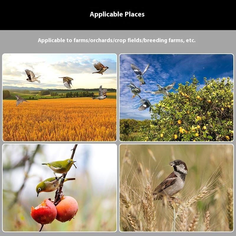 1 Pieza Repelente de Aves Exterior Solar Repelentes de Animales Con 13 Tipos de Reproducción de Sonido Repelente de Animales Alarma Repelente