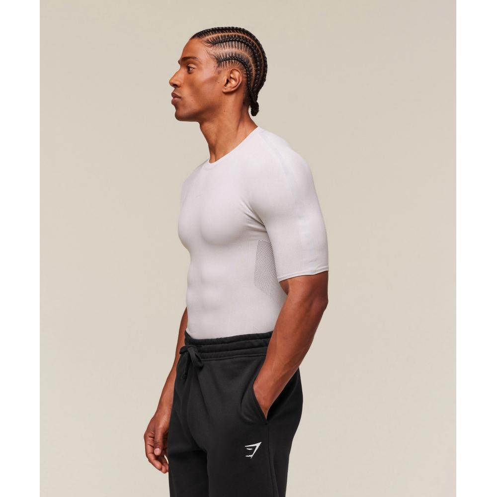 Gymshark Everywear Warp KniT T shirT Tame Grey A1b9y Gc3d