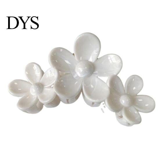 Hair Claw for Large Volume Three-Dimensional Flower Design Shark Clip Buns Half-Tied Back Head Commuting Accessories Durable
