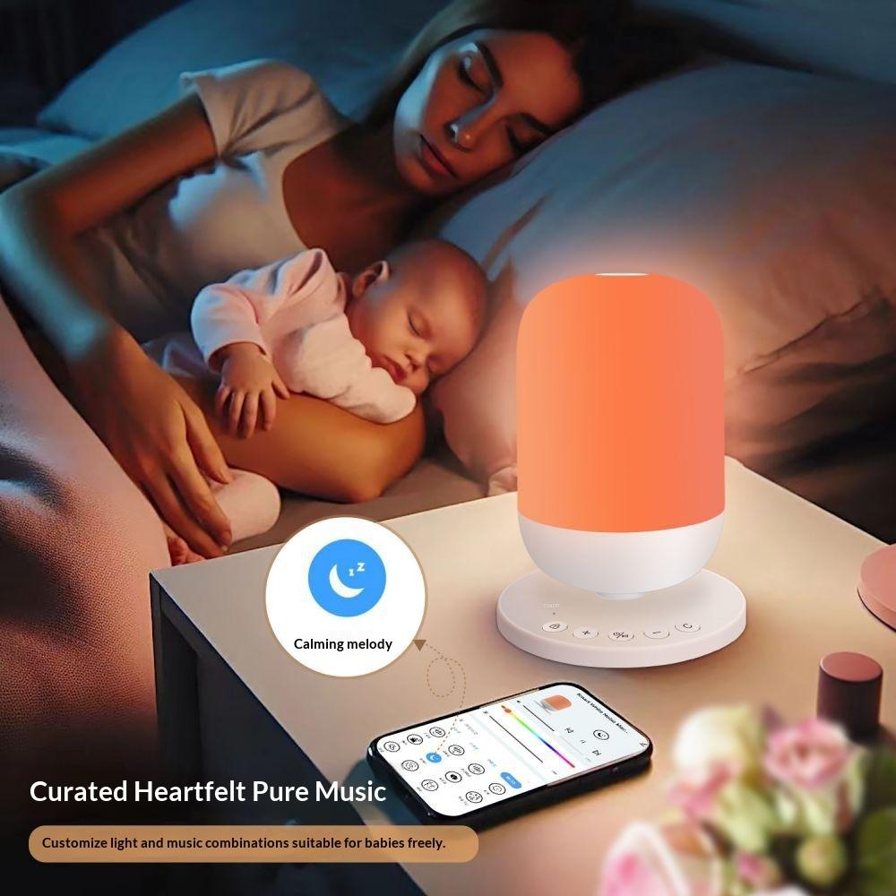 Infant Nursing Kit Sleep Aid White Noise Sound Machine Baby Night Light Soothing Speaker Portable Rechargeable
