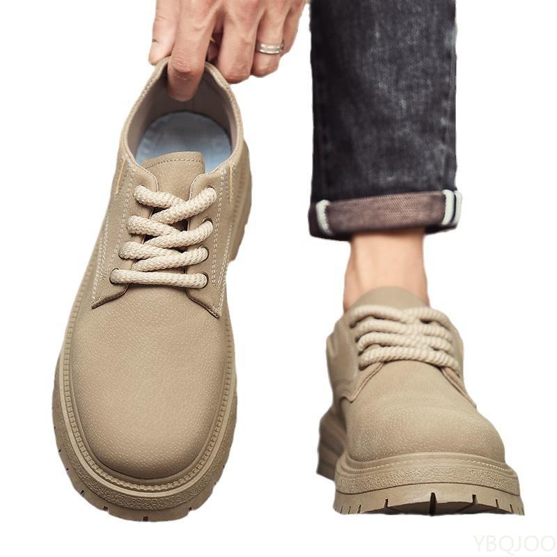 Simple comfortable spring autumn new low cut men's shoes fashionable casual workwear shoes  Elegant minimalist work shoes