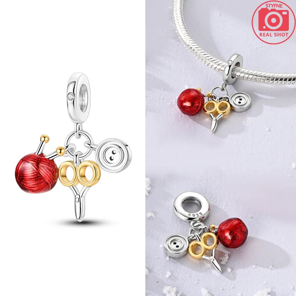 Pendant Charms Beads Original Copper Pink High Heels Girl'S Suitcase Airplane Fit Bracelet Delicate Women Diy Holiday Gift