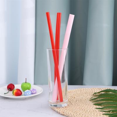 Color Straws 9 Inch 230mm Long Plastic Reusable Recyclable Drinking Straw with Cleaning Brush for 20oz 30oz Tumbler Cup