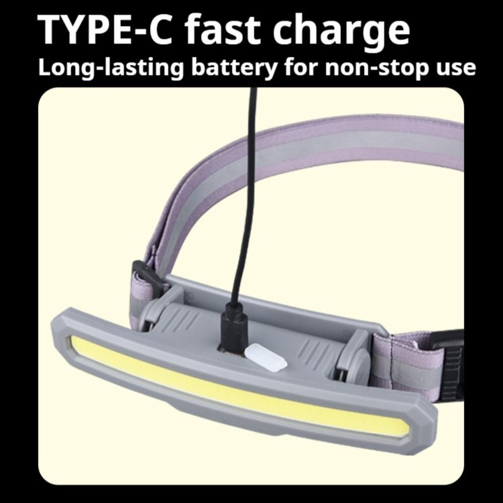 Portable COB Waist Light Rechargeable Work Light Outdoor Camping Night Running Floodlight Fishing and Hunting Work Light