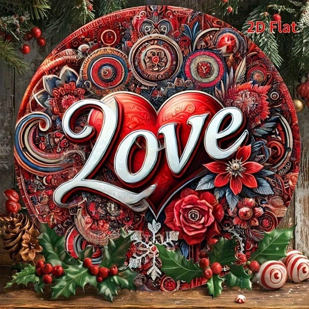 Metal Tin Art Painting Sign 20x20cm Home Wall Decor Handmade Craft