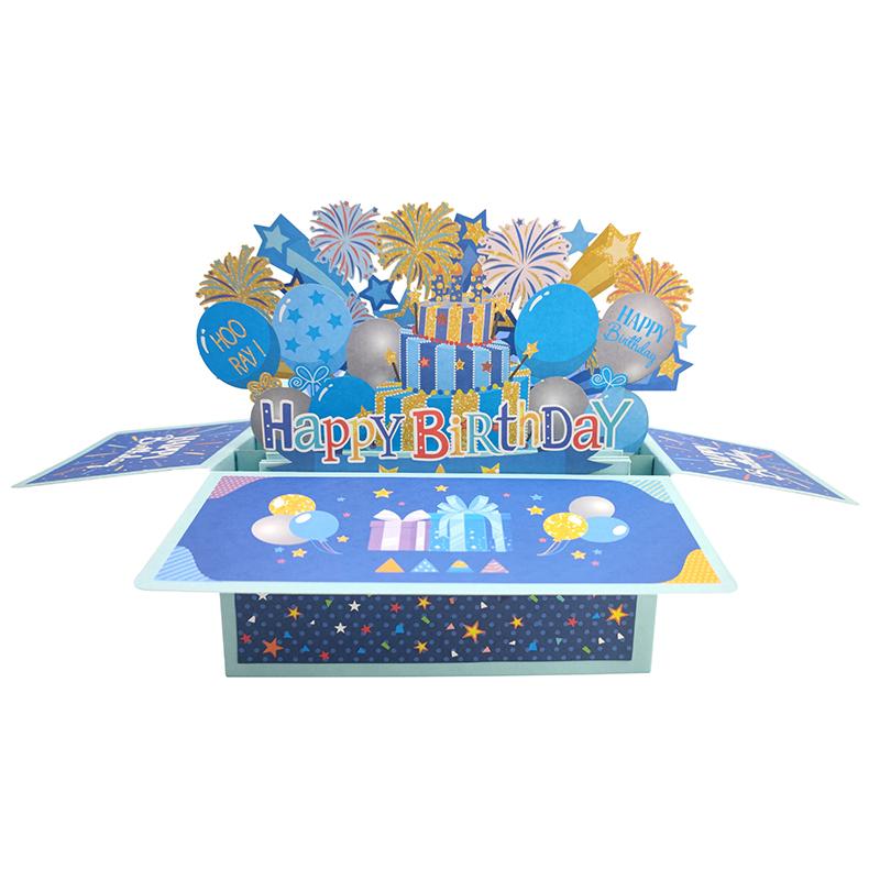 Felicitare de Ziua de Naștere DIY Handmade Felicitare 3D Cutie de Tragere pentru Bani Culori Vibrante Cadou Surpriză Unic de Ziua de Naștere Pentru Sărbătoare