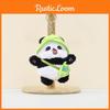 Soft And Cuddly Plush Panda Doll With Colorful Hat Perfect For Backpacks And Keyrings
