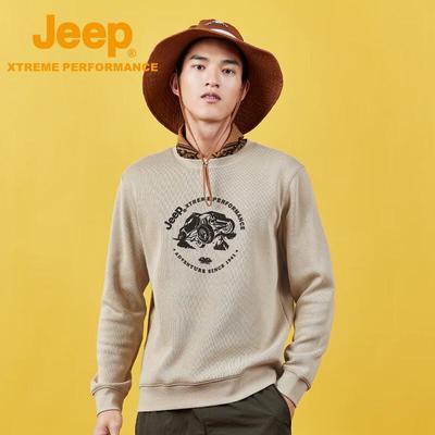 Men's Casual Long Sleeve Fleece-Lined Sweatshirt