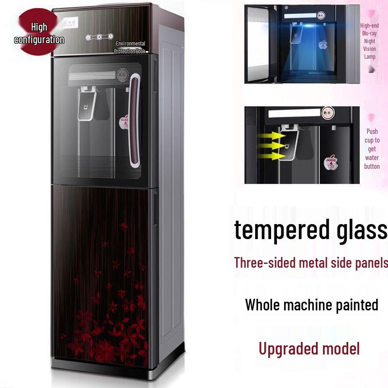 Household Smart Vertical Water Dispenser with Night Light for Hot & Cold Water - Refrigeration & Heating Dual-Use, In Stock with Fast Shipping