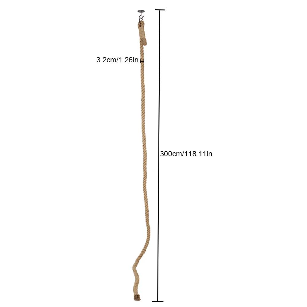 Wall Mounted Cat Sisal Climbing Rope with Wooden Step Cat Wall Scratcher Cat Climber Toy for Indoor Cats Cat Tree Alternative