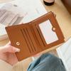 Purse Solid Color Card Holder Korean Style Card Bag Fashion Design Short Wallet  Outdoor