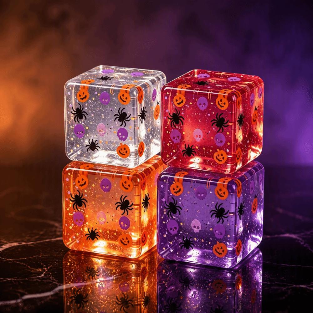 Glutinous Ice Cool Squishy Toy Soft Slow Rebound Toy Halloween Cube Squeeze Ball Office Break