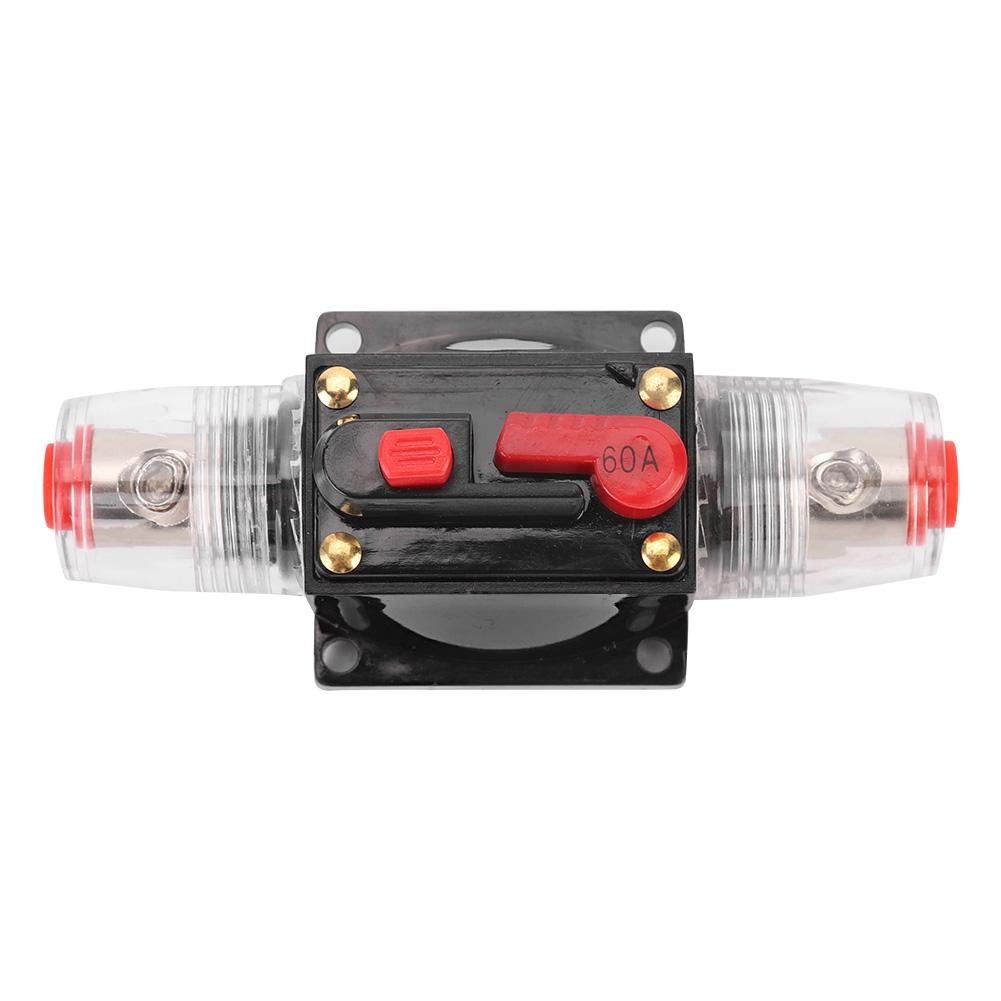 

12 24V Car Auto Accessory Audio Amplifier Reset Circuit Breaker Fuse Holder for Automobile Ship60A