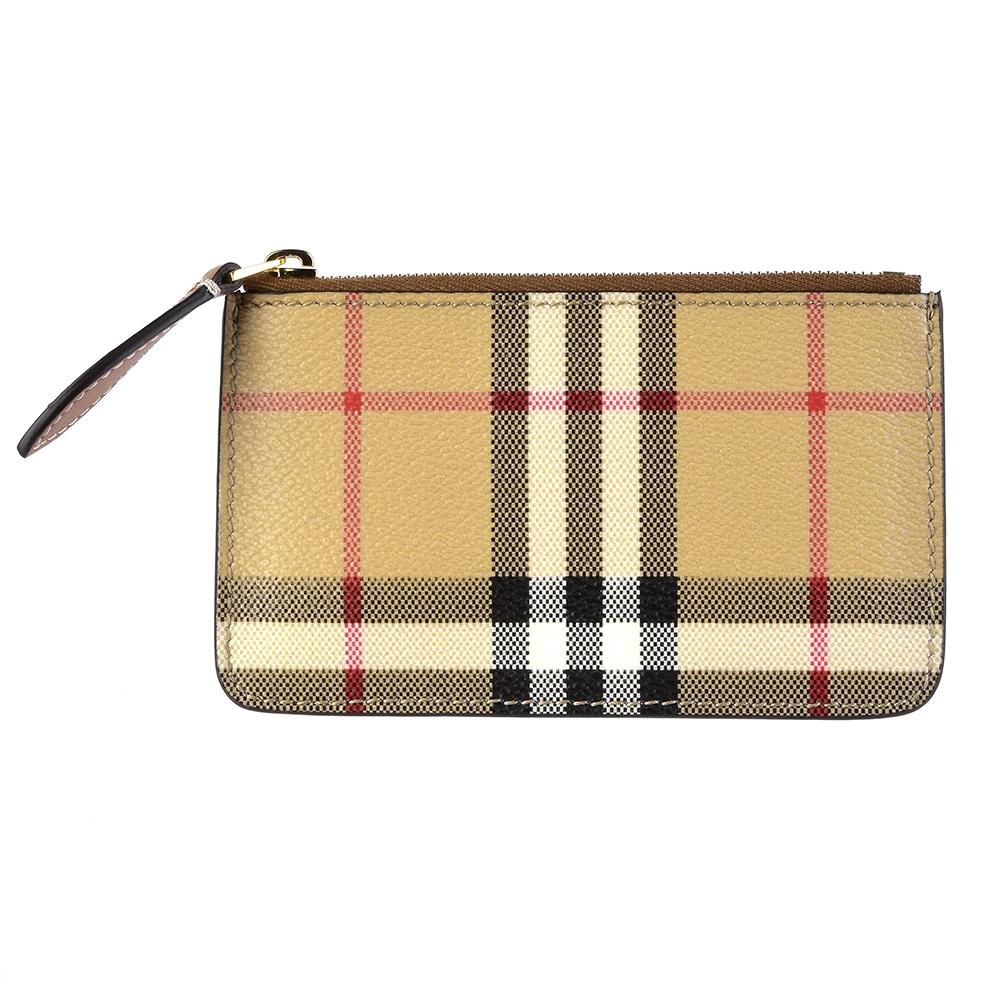 Burberry 8094428 A7026 Držitel na karty se zipem s vintage kostkou