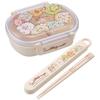 Skater Children's Chopsticks and Chopstick Case Set, 16.5cm, Bento Box Size, Antibacterial, Easy-Opening Sliding Design, Made in Japan, Girls', Sumikk