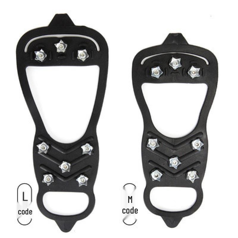 Outdoor Ice Cleats Shoe Covers - Anti-Slip Snow & Rock Climbing Spikes with 5810 Teeth