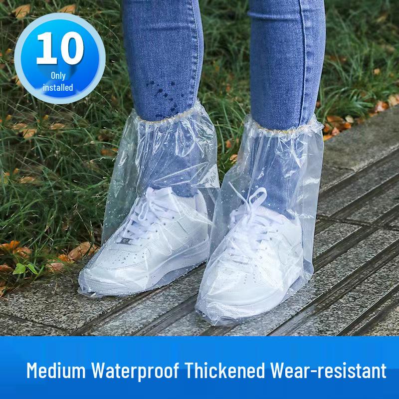 Waterproof Non-Slip Transparent Disposable Rain Boot Covers