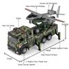 1:32 Military Missile Vehicles Alloy Drone Launch Vehicle Diecast Model Toy Car Door Opeend Pull Back Gifts Military Enthusiasts