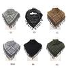 Trendy Adult Shemagh Scarf with Jacquard Pattern Tactically Arab Keffiyeh Scarf