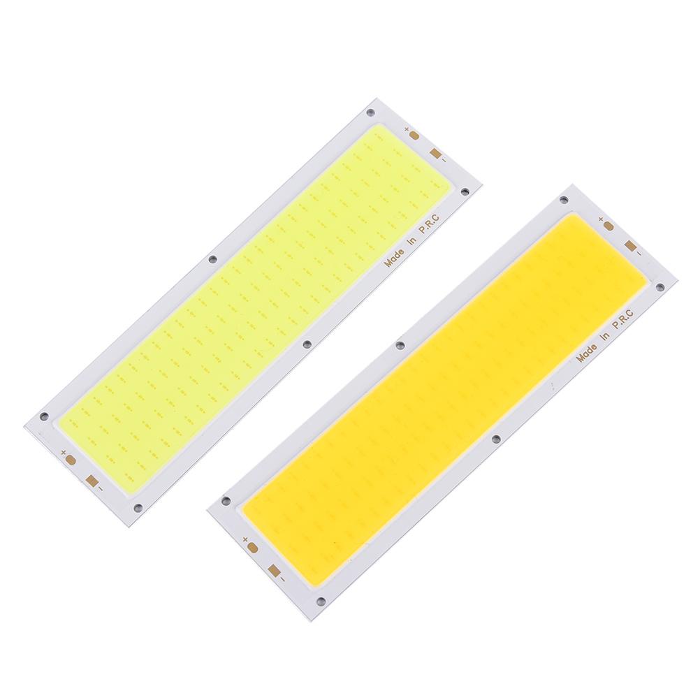 1PC New 1000LM 10W COB LED Square/ Strip Light High Power Lamp Bead Chip Warm/Cool White 12V-24V Lamp Bulb Light Source