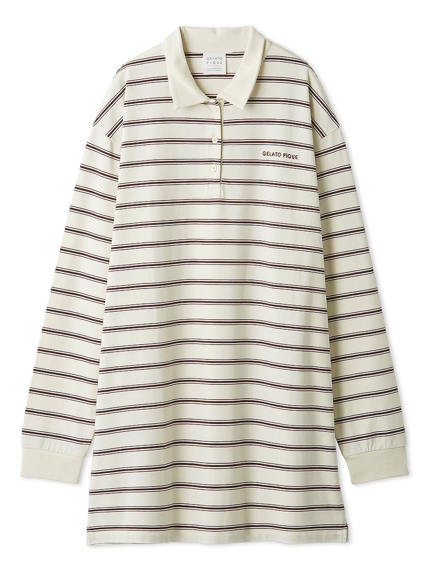 

Gelato Pique Polo Collar Dress PWCO252253CRMF Multi-Border