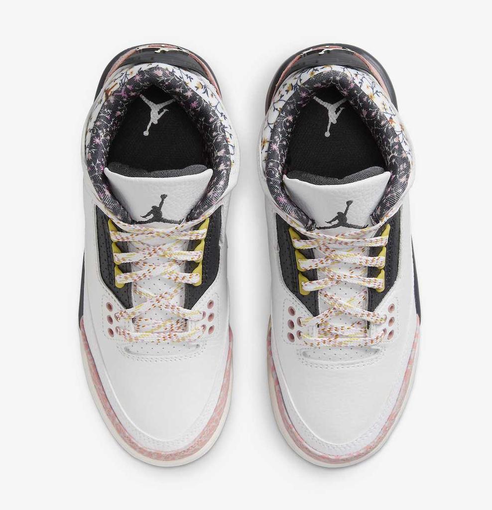 441140-100 Nike GS Air Jordan 3 Retro White Pink Black