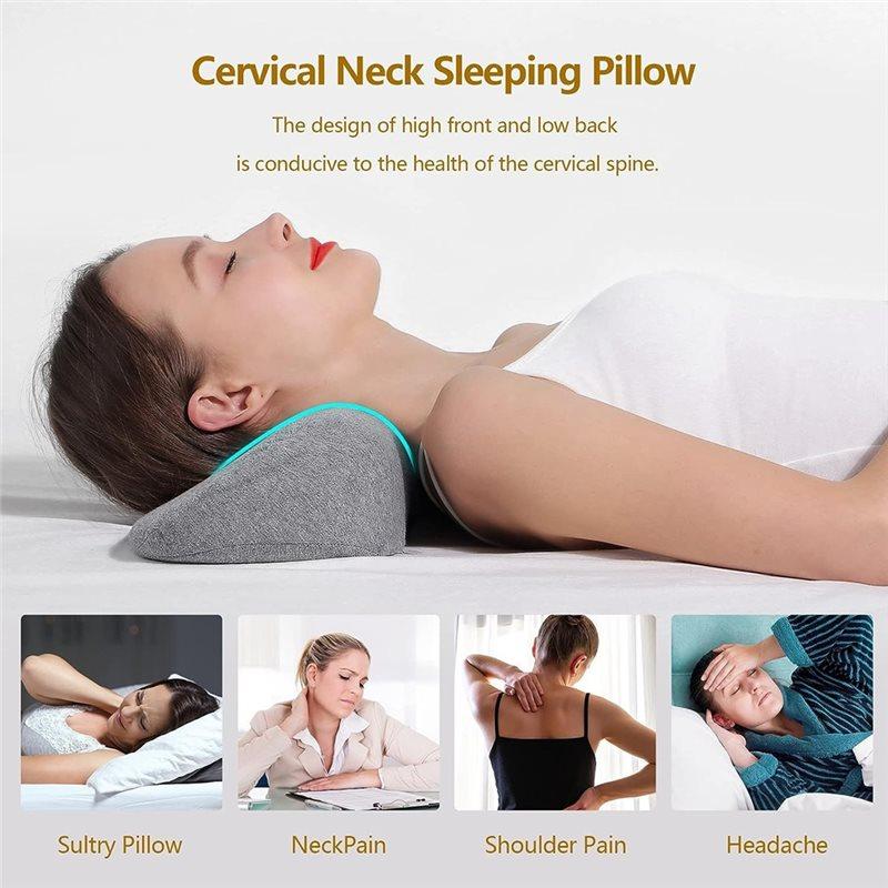 HHO-Ergonomic Orthopedic Neck Pillow, Memory Foam Cervical Pillow, Contour Bed Pillow For Side Sleepers