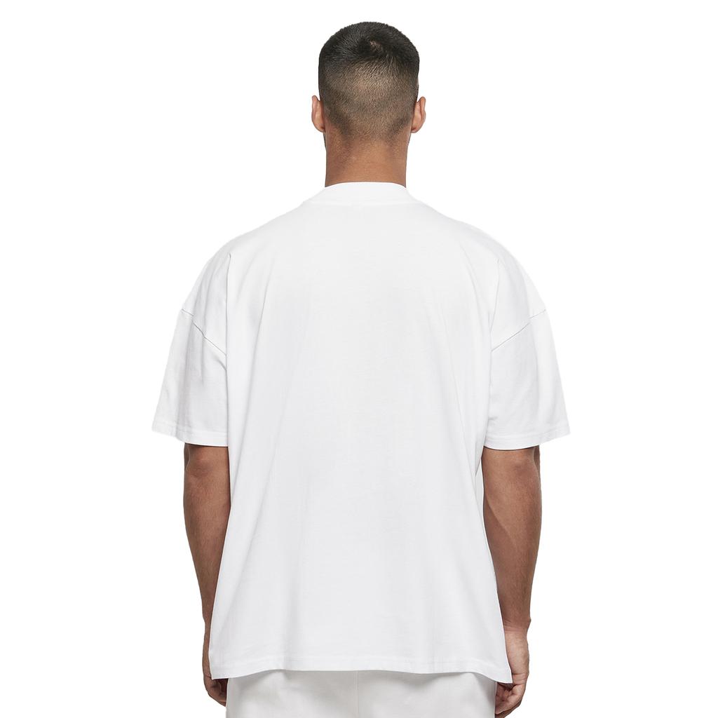 Build Your Brand Mens Mock Neck Oversized T-Shirt