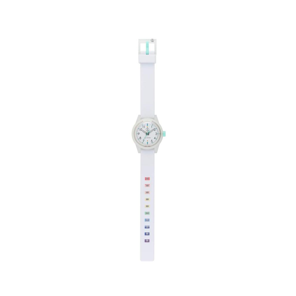 [Citizen Q&Q] SmileSolar RP26-009 Matching Style Solar Watch, 10 BAR Water Resistant, White