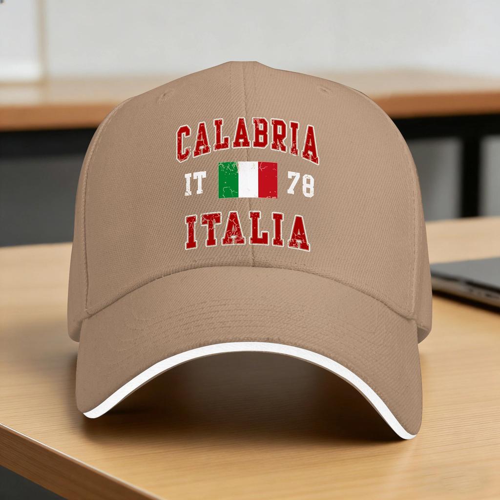 Italia Italian Flag Vintage Casual Baseball Cap  Kpop Rock Hip Hop Hats Summer Adjustable Unisex WoUnisex Streetwear Snapback Cap