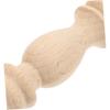 HOMSFOU Unpainted Solid Wood Round Column Spindles for Small Roman Columns for DIY Furniture x x 10-Piece Baluster, Staircases, Crafts, 2.4" 0.7" 0.7"