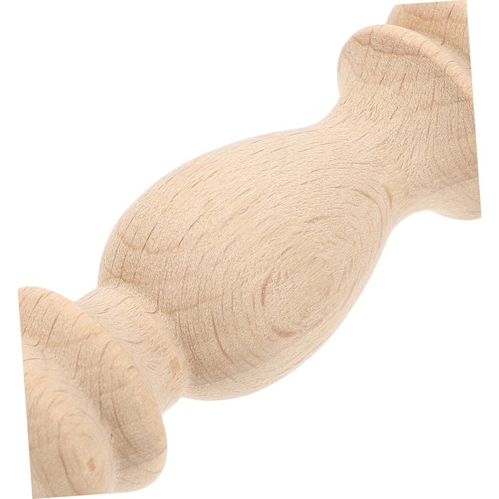 HOMSFOU Unpainted Solid Wood Round Column Spindles for Small Roman Columns for DIY Furniture x x 10-Piece Baluster, Staircases, Crafts, 2.4" 0.7" 0.7"