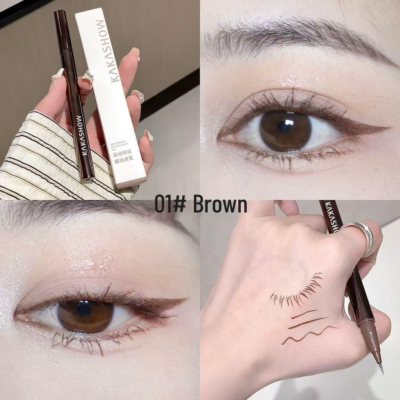Kakashow Ультратонкий Водостойкий Карандаш-Лайнер для Женщин - Стойкий, Не Размазывается, Устойчив к Поту, Долговечный, Идеален для Новичков
