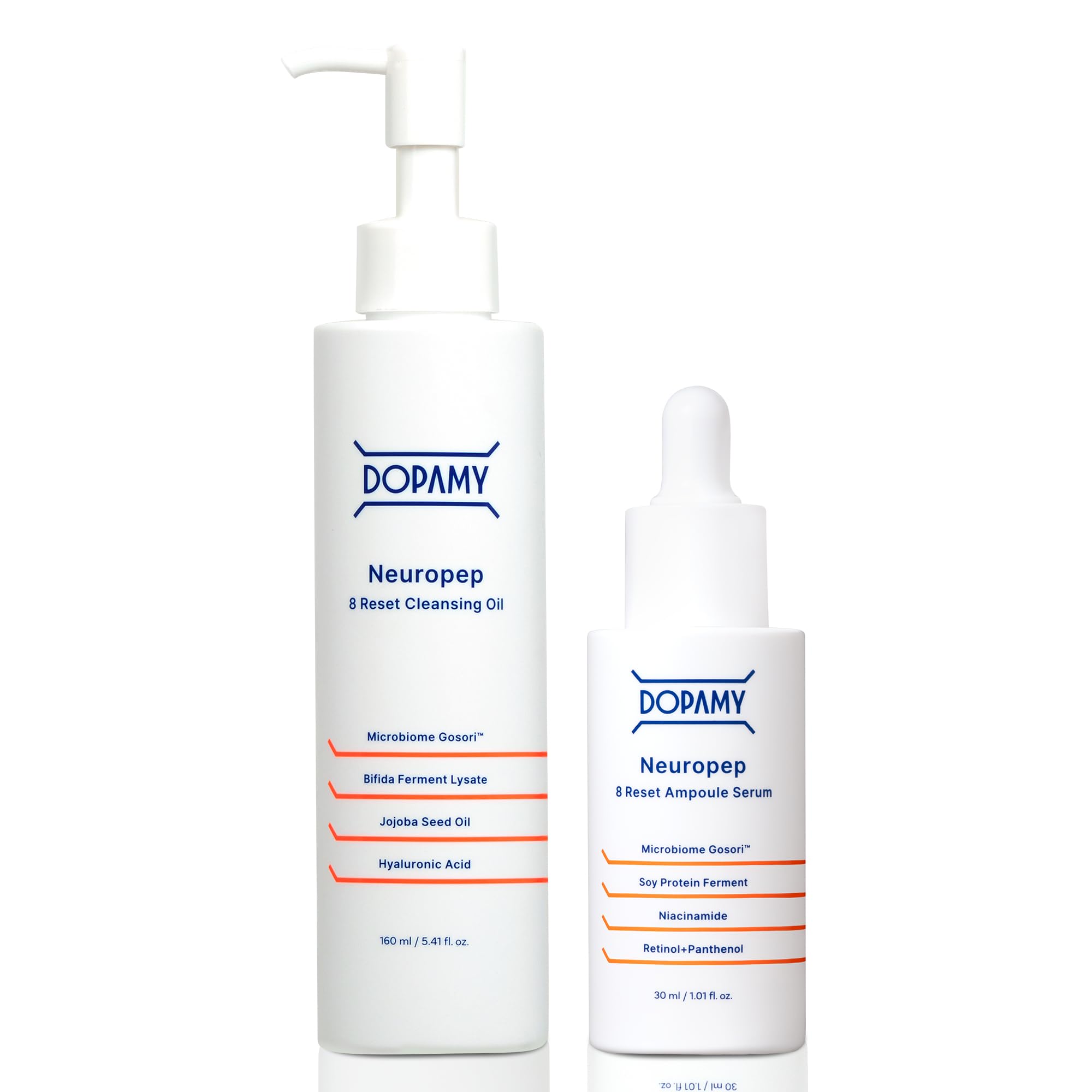 DOPAMY NeuroPep 8R Cleansing Oil Serum - Contains Niacinamide, Retinol, Multivitamins, Hyaluronic Acid - Korean Cosmetics