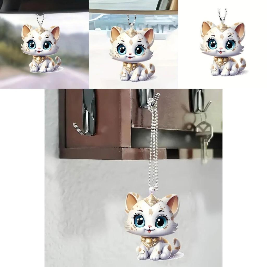 Acrylic Adorable Flat Animal Charm For Unique Car Interior Enhancement