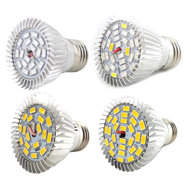 

18LED 28 Светодиодная лампа для выращивания E27 220 В Гидропонный светильник для выращивания 8 Вт 10 Вт Полный спектр солнечного света для гидропонной лампы для выращивания цветочных растений