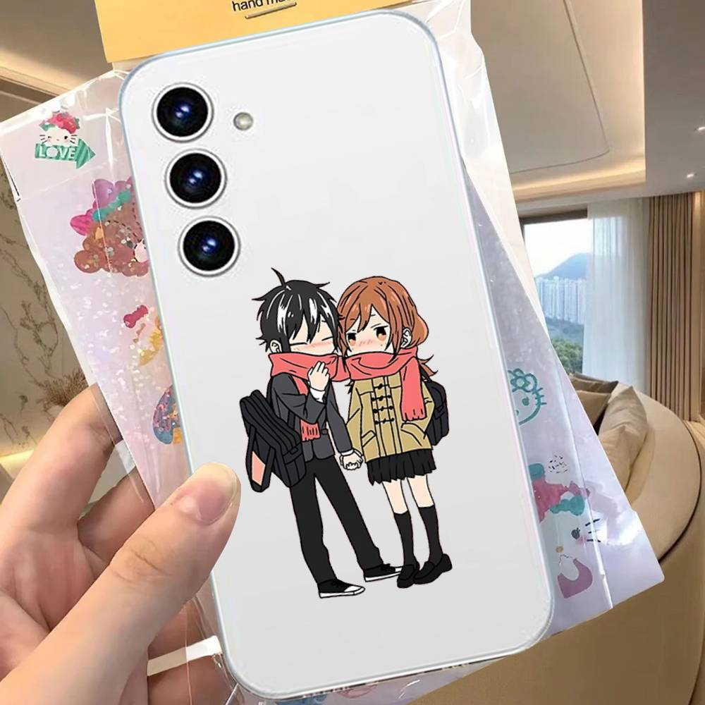 Cute Anime Horimiya For Samsung Galaxy A52 A12 A51 S21 Edge S22ULTRA S23 S20LITE Plus Ultra Transparent Cover