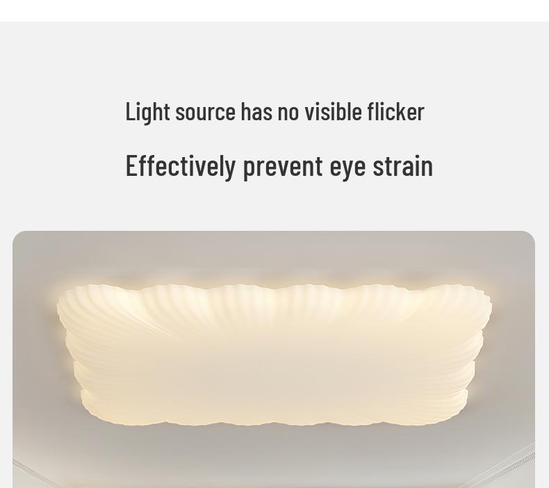 Modern Minimalist Eye Protection Ceiling Light - Super Bright Full Spectrum for Living Room & Bedroom (2025)