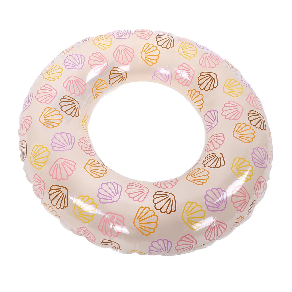Inflatable Pool Float Ring 35 Inch Float Tube PVC Flotation Pool Swim Tube for Beach Swimming Party Vacation Yellow
