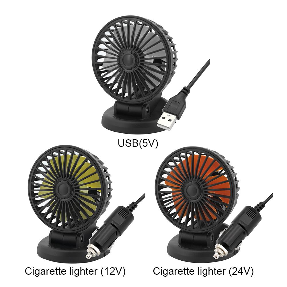 Mini Vehicle Cooling Device Adjustable 5/12/24V Car Radiator Fan 2 Speed Automobile Vehicle Accessories
