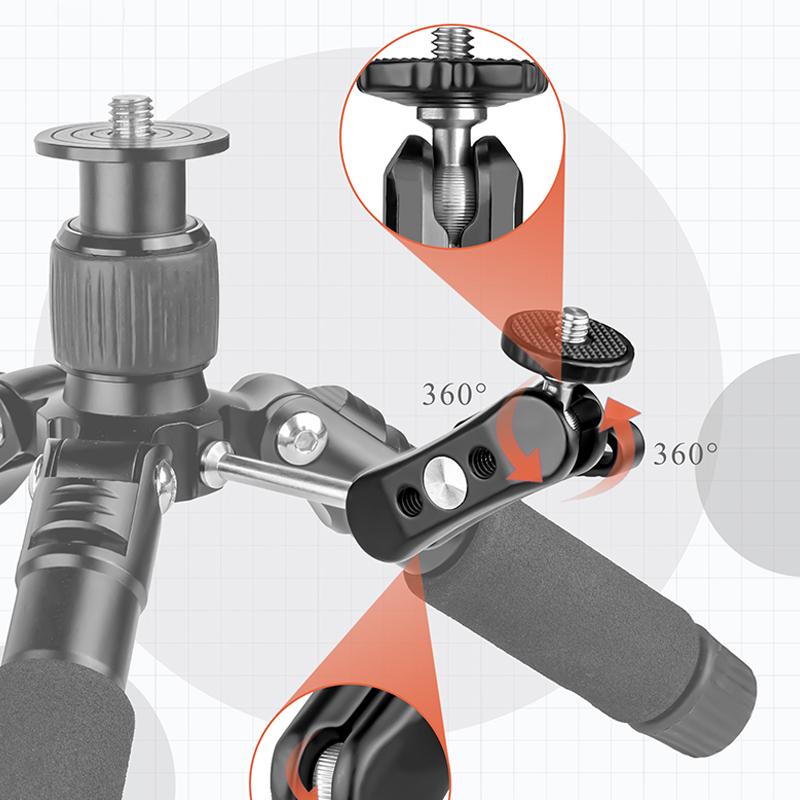 Aluminum Alloy Magic Arm Universal Adjustment 1/4 Interface Fill Light Bracket Live Photo Strange Hand Photography Accessories