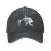 Pike Fish Baseball Cap Classic Distressed Denim Fishing FisherUnisex Headwear for Unisex Women Outdoor Activities Caps Hat