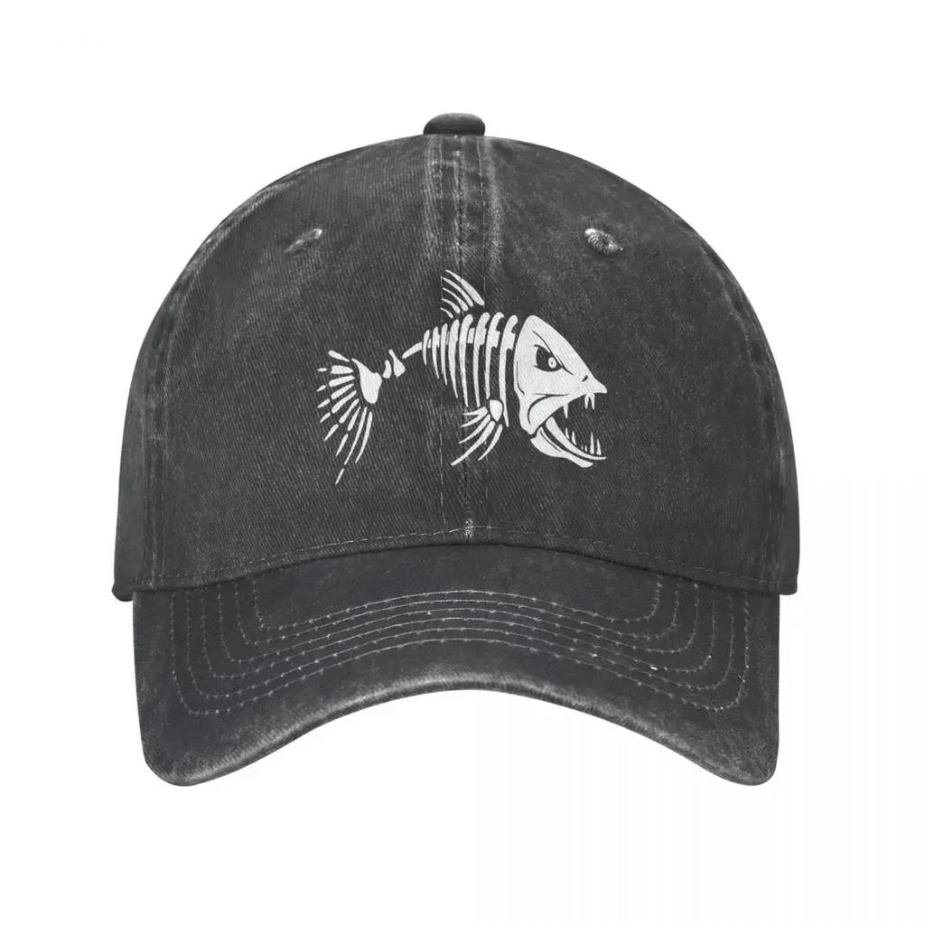 Pike Fish Baseball Cap Classic Distressed Denim Fishing FisherUnisex Headwear for Unisex Women Outdoor Activities Caps Hat
