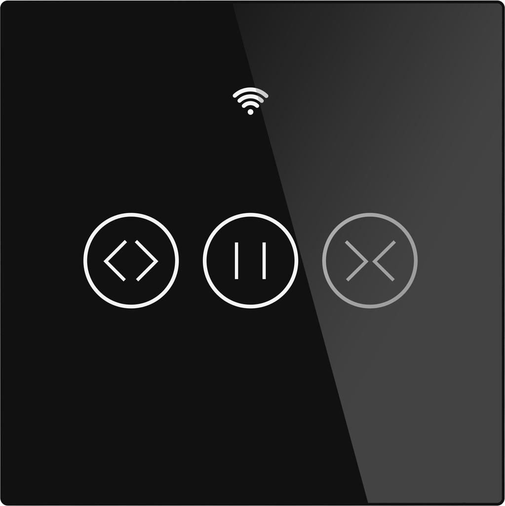 US EU WiFi RF433 Smart Touch Curtain Roller Blinds Motor Switch Tuya Smart Life App Remote Control Works with Alexa Google Home