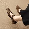 Premium Leopard Print Light Mouth Single Shoes Women's 2026 Spring New Retro Mary Jane Women's Shoes Square Head Versatile Small Leather Shoes