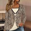 Tops for Women  Floral Print Long Sleeve Fake Two‑Piece Top Fall Casual Slim Pullover Women's Long Sleeve Top